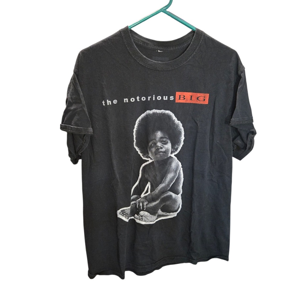 The Notorious BIG Ready to Die Album Cover Graphic Tee Black Mens Shirt